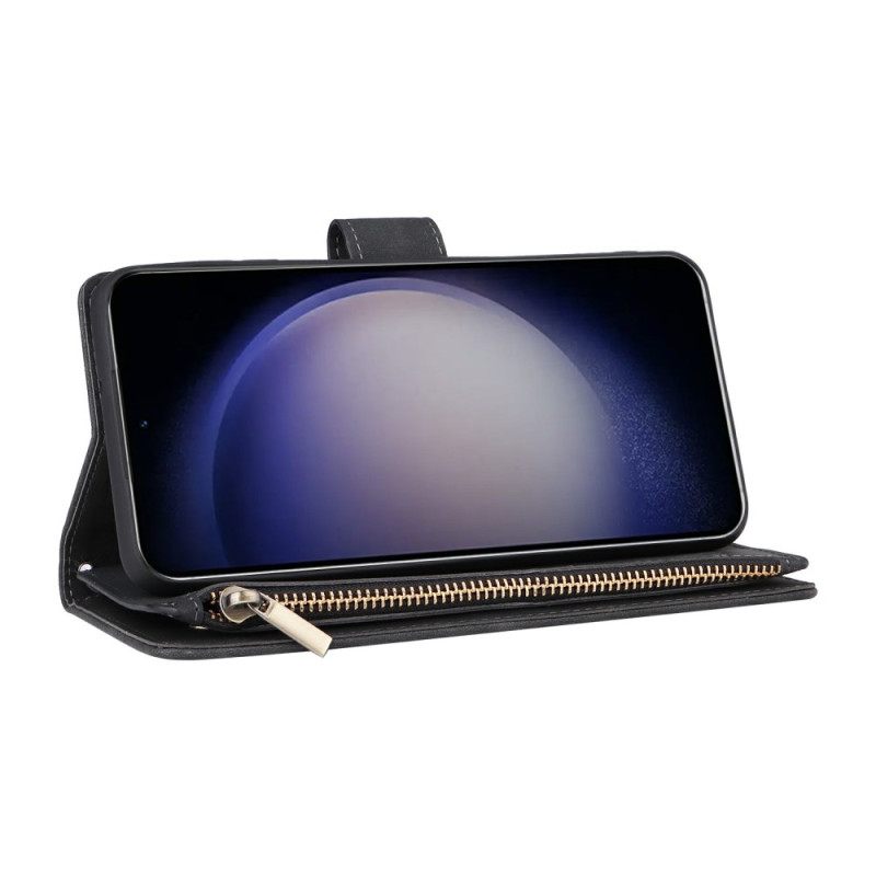 Kotelot Samsung Galaxy S26 Puhelinkuoret Mokkanahkakuvioinen Vetoketjullinen Lompakko