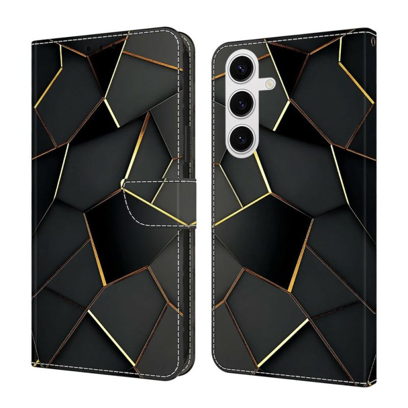 Kotelot Samsung Galaxy S26 Puhelinkuoret Mustat Ja Kultaiset Reunukset