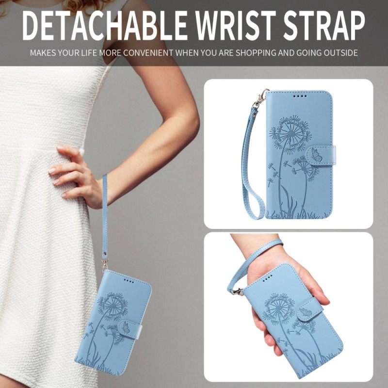 Kotelot Samsung Galaxy S26 Voikukkakuvioinen Ranneke