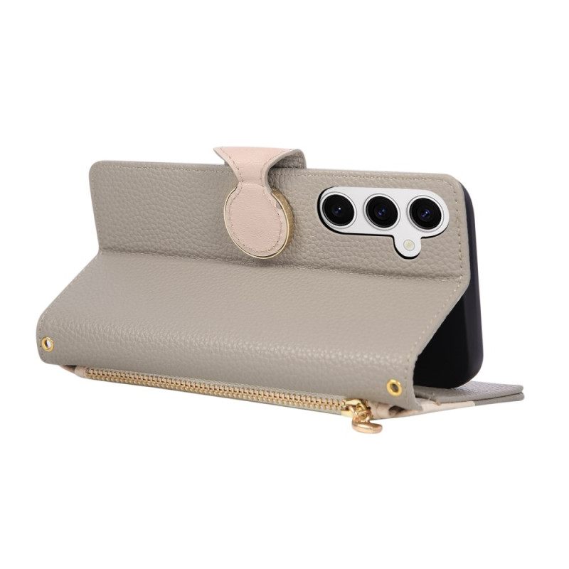 Kuoret Samsung Galaxy S26 Kaksivärinen Vetoketjullinen Lompakko