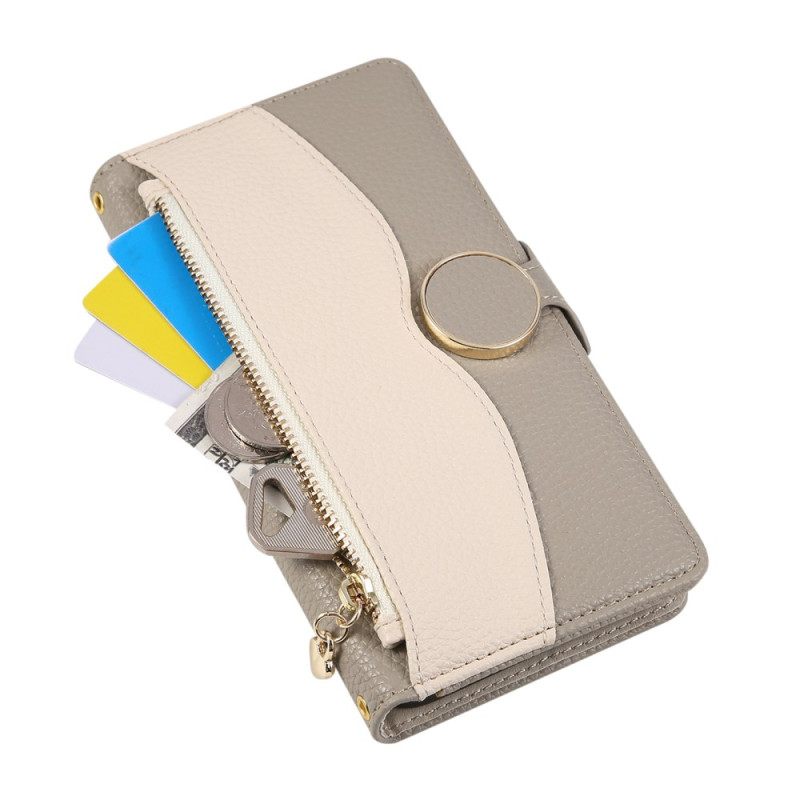 Kuoret Samsung Galaxy S26 Kaksivärinen Vetoketjullinen Lompakko