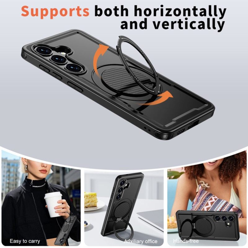 Kuori Samsung Galaxy S26 Magneettinen Ja Pyörivä Jalusta