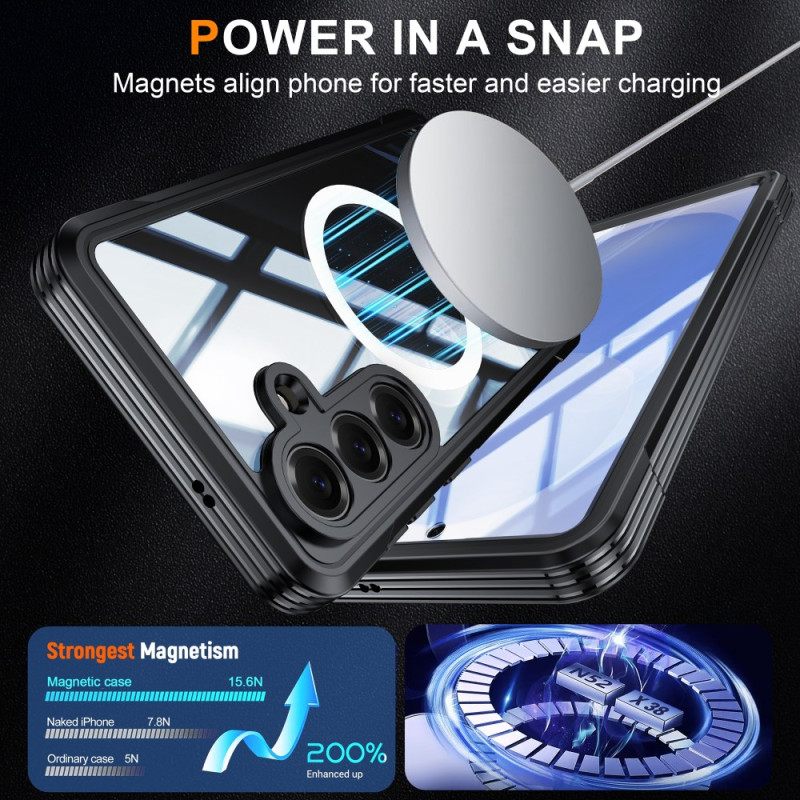 Kuori Samsung Galaxy S26 Magneettinen Karkaistulla Lasilla Suojakalvolla