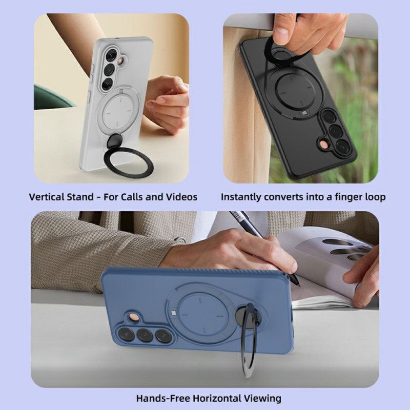 Kuori Samsung Galaxy S26 Magneettinen Pyörivä Sormusteline Suojakuori