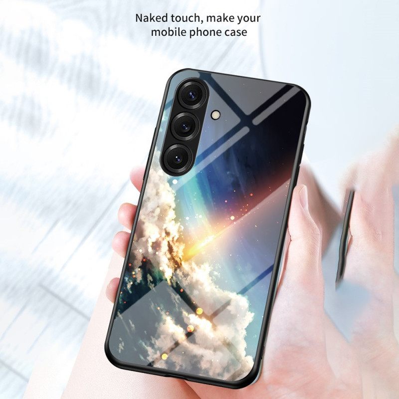 Kuori Samsung Galaxy S26 Taivaansininen Karkaistu Lasi Tähtikuvioinen Suojakuori