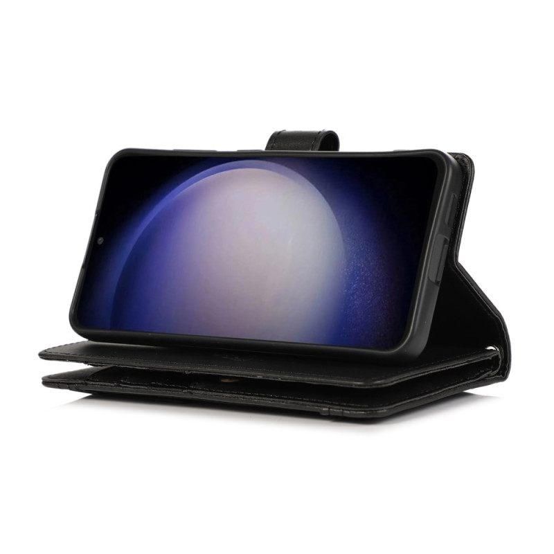 Nahkakotelo Samsung Galaxy S26 Magneettinen Lompakko Ja Nauha