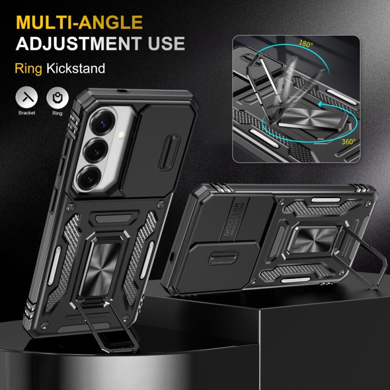 Puhelinkuoret Samsung Galaxy S26 Jalusta Ja Liukuva Kameransuoja