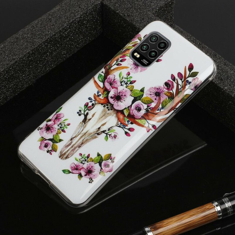 Case Xiaomi Mi 10 Lite Fluoresoiva Kukka Wapiti