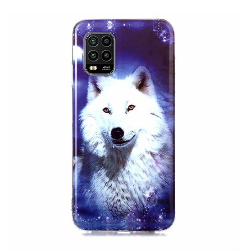 Kuori Xiaomi Mi 10 Lite Fluorescent Wolf Sarja