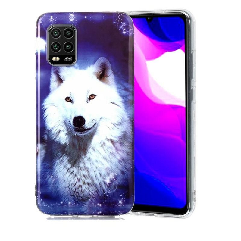 Kuori Xiaomi Mi 10 Lite Fluorescent Wolf Sarja