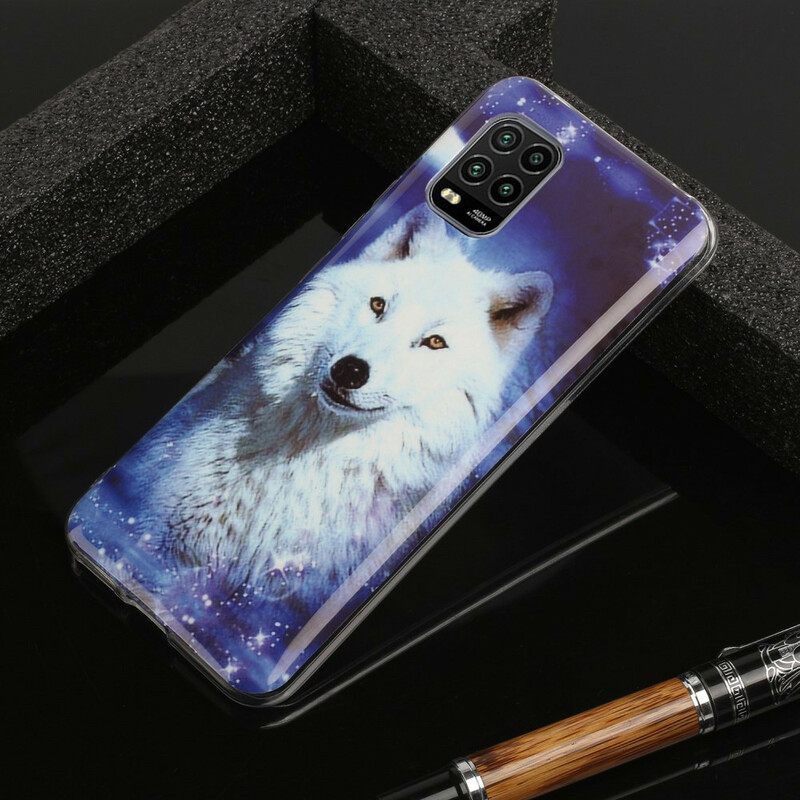 Kuori Xiaomi Mi 10 Lite Fluorescent Wolf Sarja