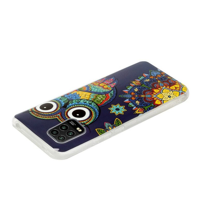 Kuori Xiaomi Mi 10 Lite Owl Fluoresoiva Mandala