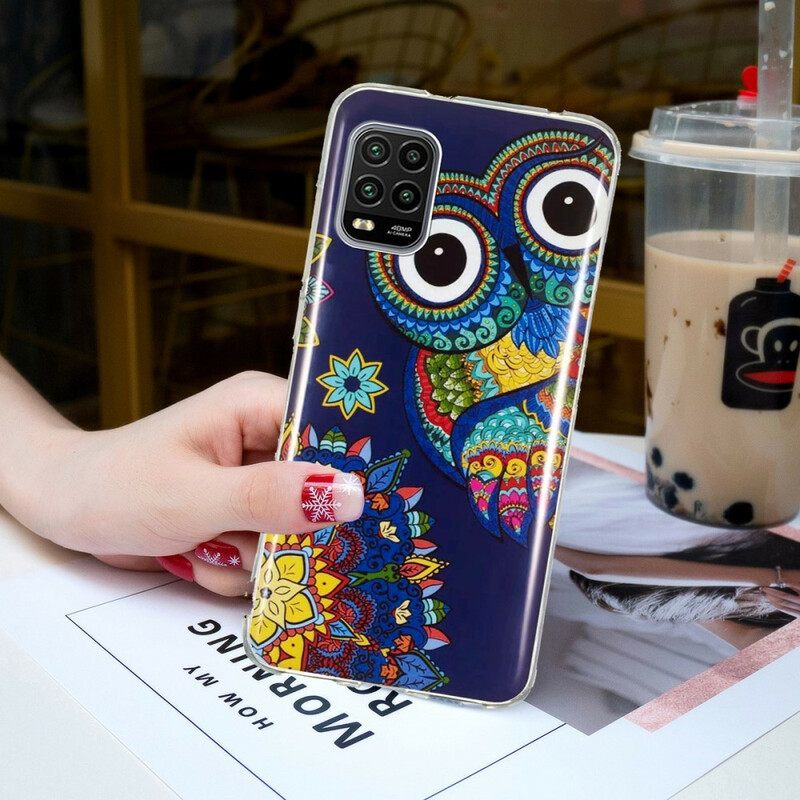 Kuori Xiaomi Mi 10 Lite Owl Fluoresoiva Mandala