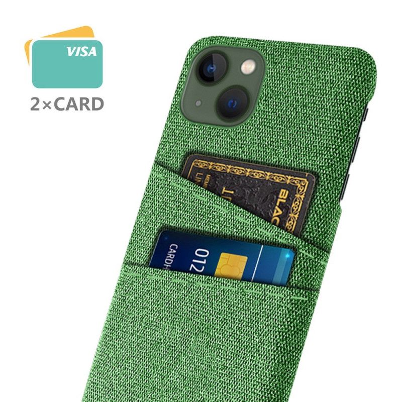 Case iPhone 14 Plus Kangaskorttikotelo