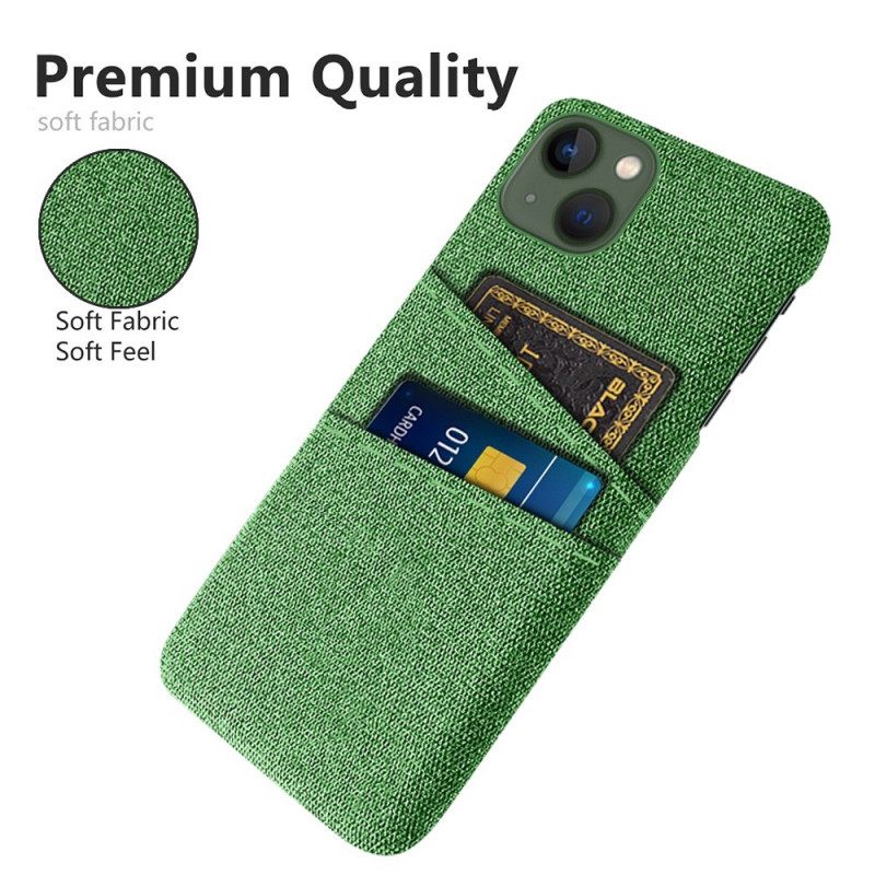 Case iPhone 14 Plus Kangaskorttikotelo