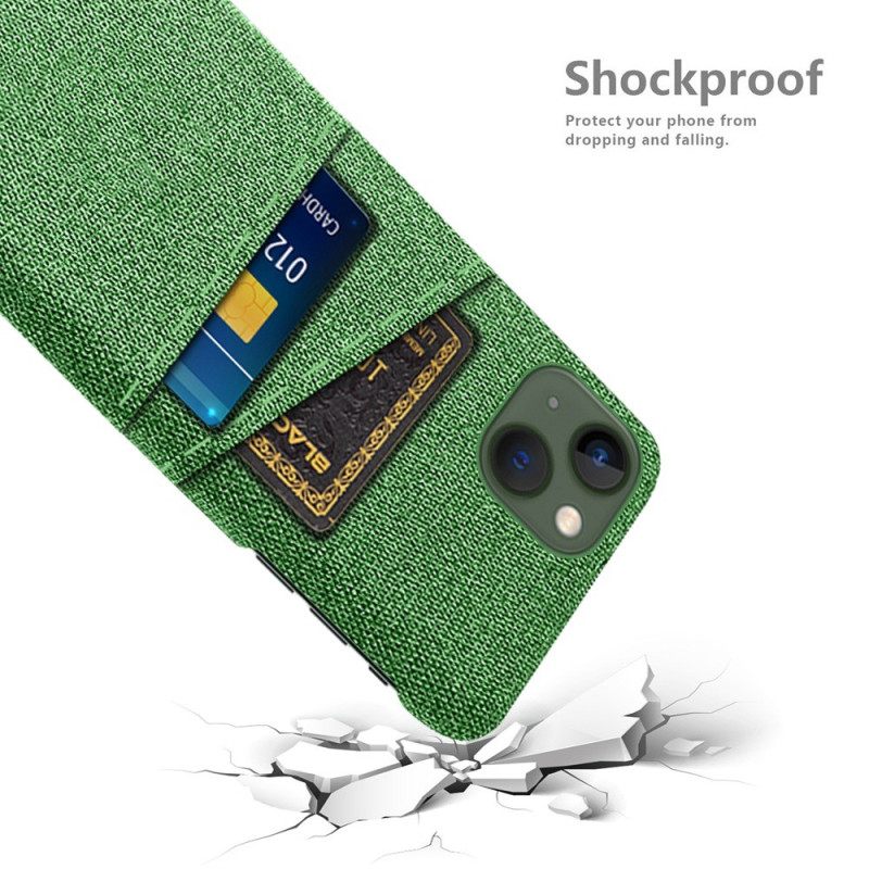 Case iPhone 14 Plus Kangaskorttikotelo