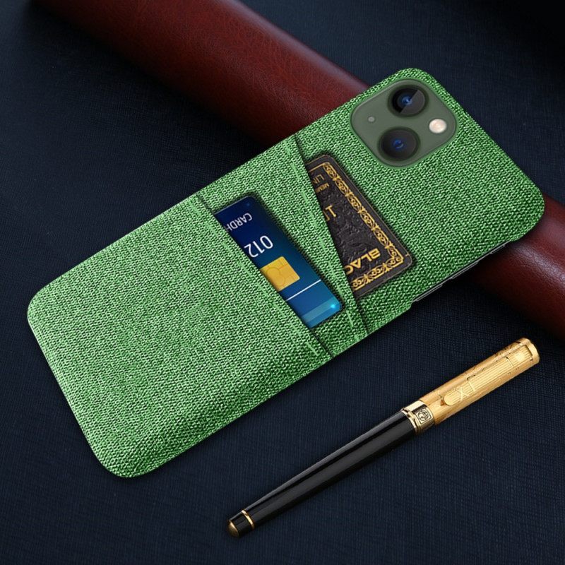 Case iPhone 14 Plus Kangaskorttikotelo