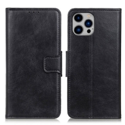 Kotelot iPhone 14 Plus Käännettävä Nahkaefekti