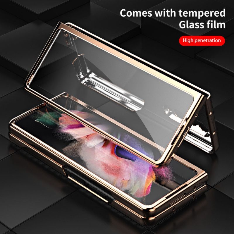 Kuori Samsung Galaxy Z Fold 3 5G Carbon Fiber Näytönsuojalla