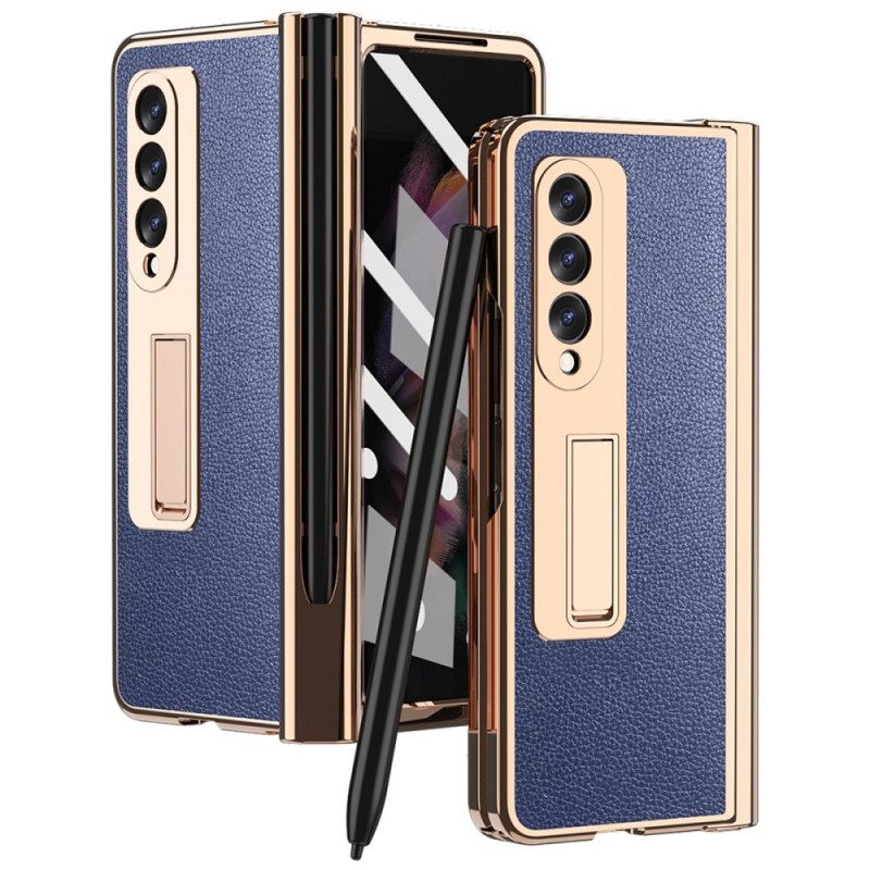 Kuori Samsung Galaxy Z Fold 3 5G Multi-function Litchi Leather