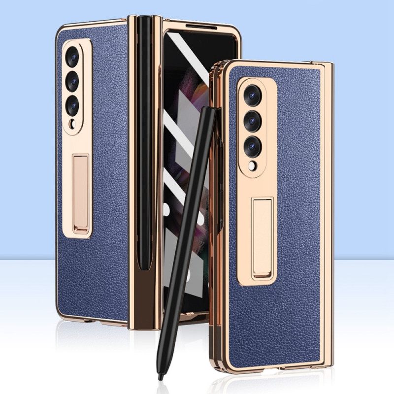 Kuori Samsung Galaxy Z Fold 3 5G Multi-function Litchi Leather