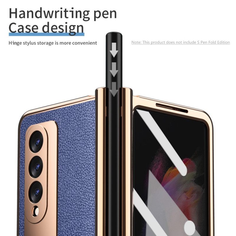 Kuori Samsung Galaxy Z Fold 3 5G Multi-function Litchi Leather