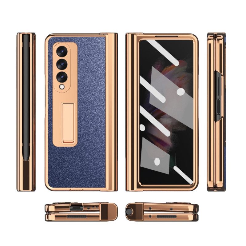 Kuori Samsung Galaxy Z Fold 3 5G Multi-function Litchi Leather