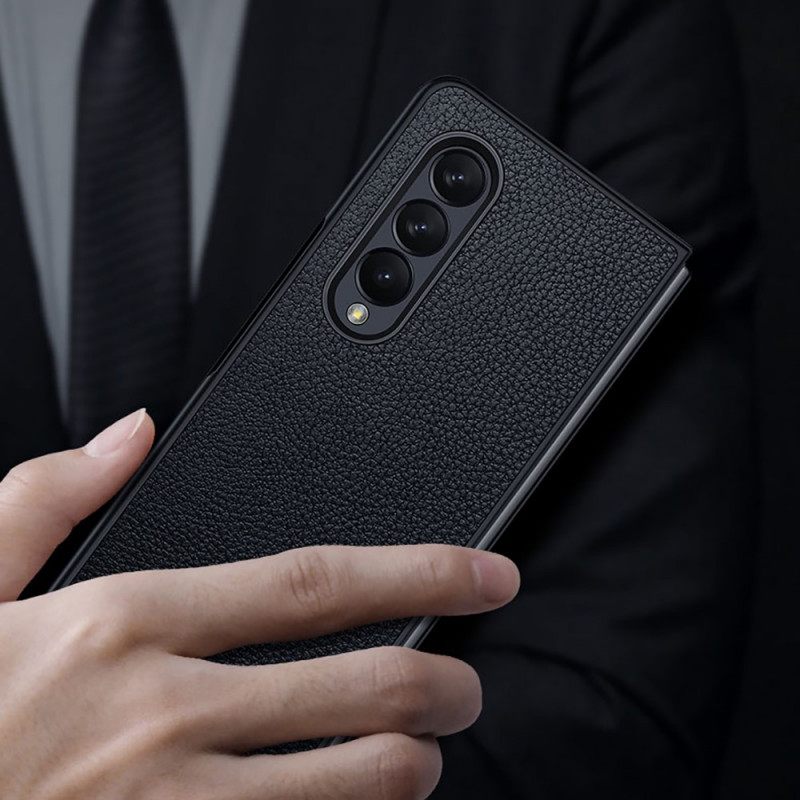 Kuori Samsung Galaxy Z Fold 3 5G Style Litchi Nahka Sulada