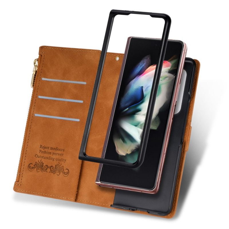 Nahkakotelo Samsung Galaxy Z Fold 3 5G Ja Wallet