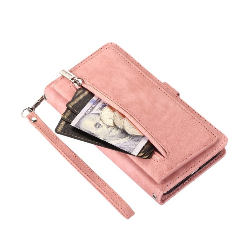 Kotelot Google Pixel 10 / 10 Pro / 9 / Pro-efekti -lompakko Mokkanahka