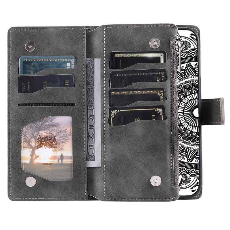 Kotelot Google Pixel 10 / 10 Pro Mandala-mokkanahkakuvioinen Lompakko