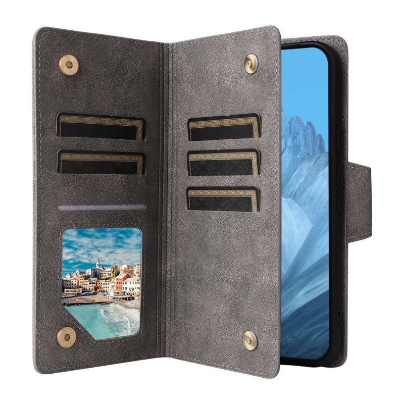 Kotelot Google Pixel 10 / 10 Pro Puhelinkuoret Mokkanahkakuvioinen Lompakko