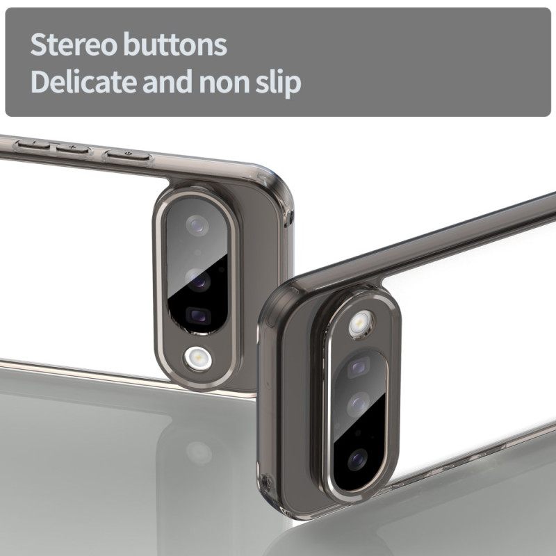 Kuori Google Pixel 10 / 10 Pro Läpinäkyvä Metallireunuksella