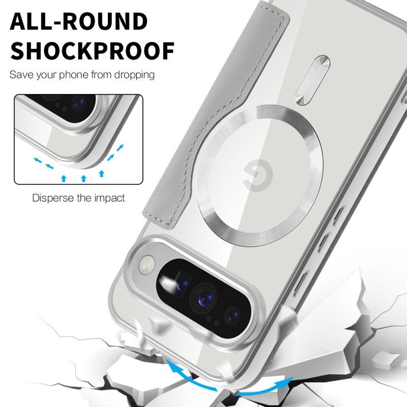 Nahkakotelo Google Pixel 10 / 10 Pro Magsafe-yhteensopiva Tikattu