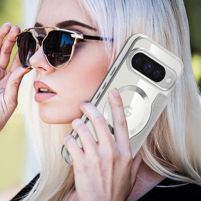 Nahkakotelo Google Pixel 10 / 10 Pro Magsafe-yhteensopiva Tikattu