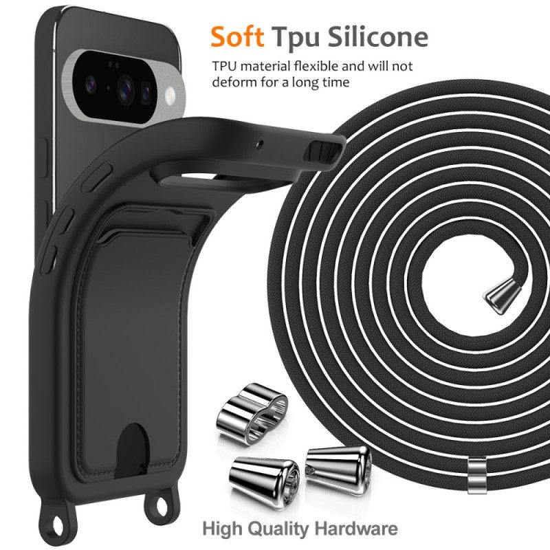 Puhelinkuoret Google Pixel 10 / 10 Pro Silikoninen Korttikotelo