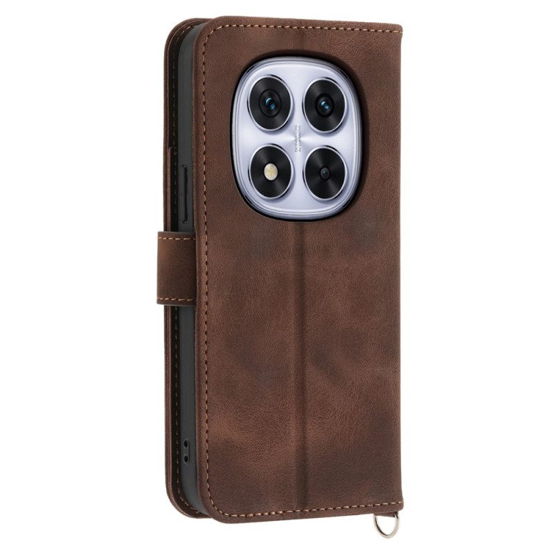 Kotelot Xiaomi Redmi Note 14 Pro 5g Pitsikuvio Hihnalla Ja Olkahihnalla