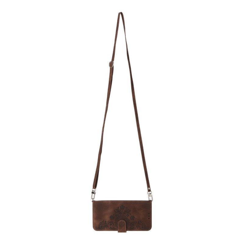 Kotelot Xiaomi Redmi Note 14 Pro 5g Pitsikuvio Hihnalla Ja Olkahihnalla