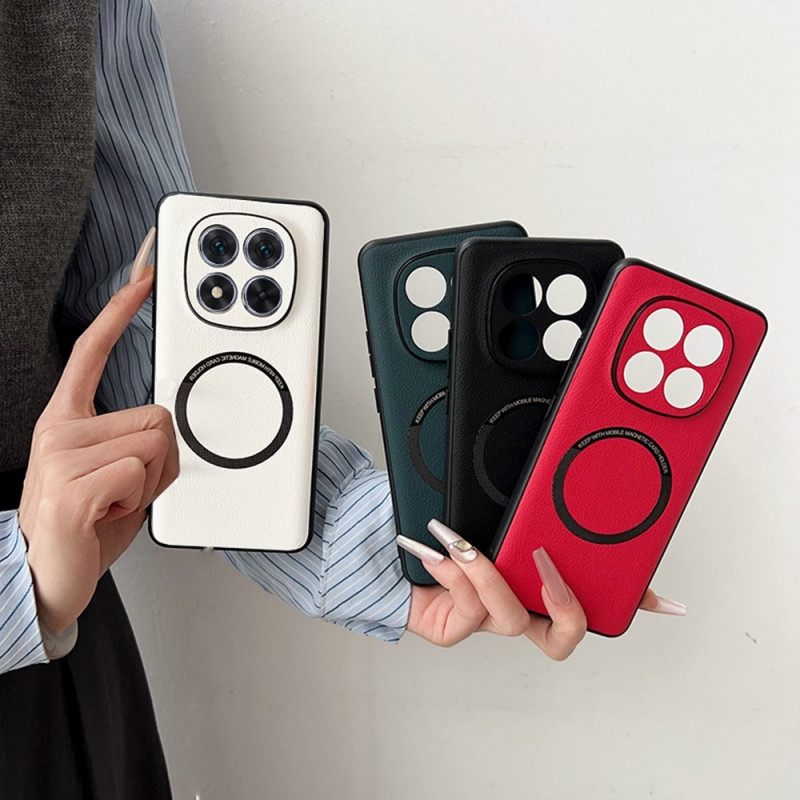 Kuori Xiaomi Redmi Note 14 Pro 5g Magsafe-yhteensopiva Nahkaefekti