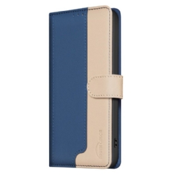 Lederhüllen Xiaomi Redmi Note 14 Pro 5g Handyhülle Binfen Color Zweifarbig