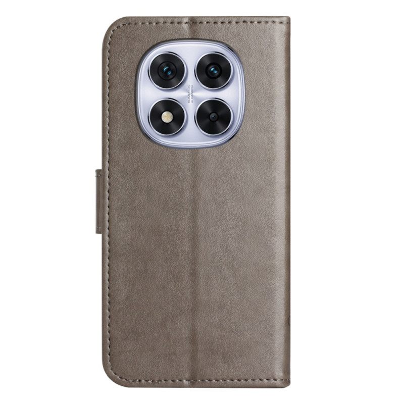 Lederhüllen Xiaomi Redmi Note 14 Pro 5g Handyhülle Blumenmuster