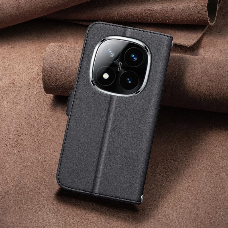 Lederhüllen Xiaomi Redmi Note 14 Pro 5g Handyhülle Premium-steppriemen