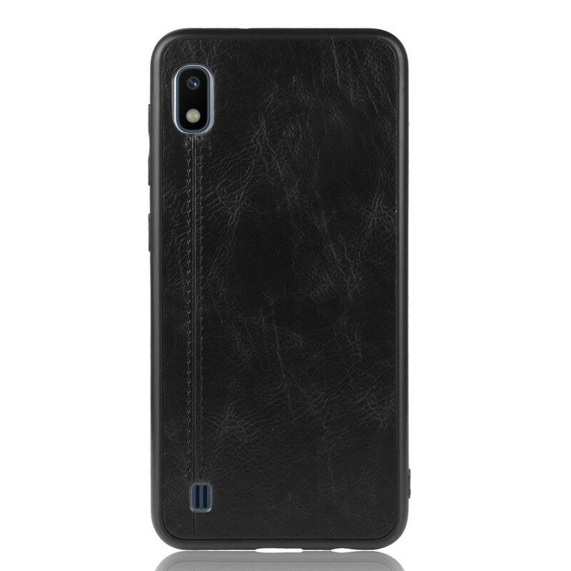 Kuori Samsung Galaxy A10 Couture Nahkaefekti