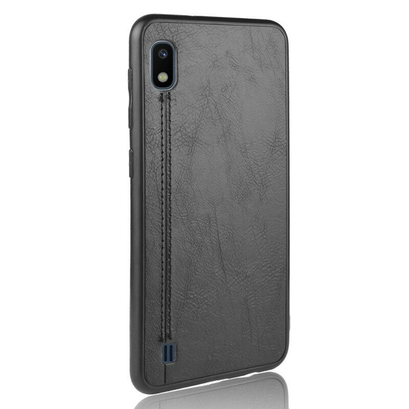 Kuori Samsung Galaxy A10 Couture Nahkaefekti