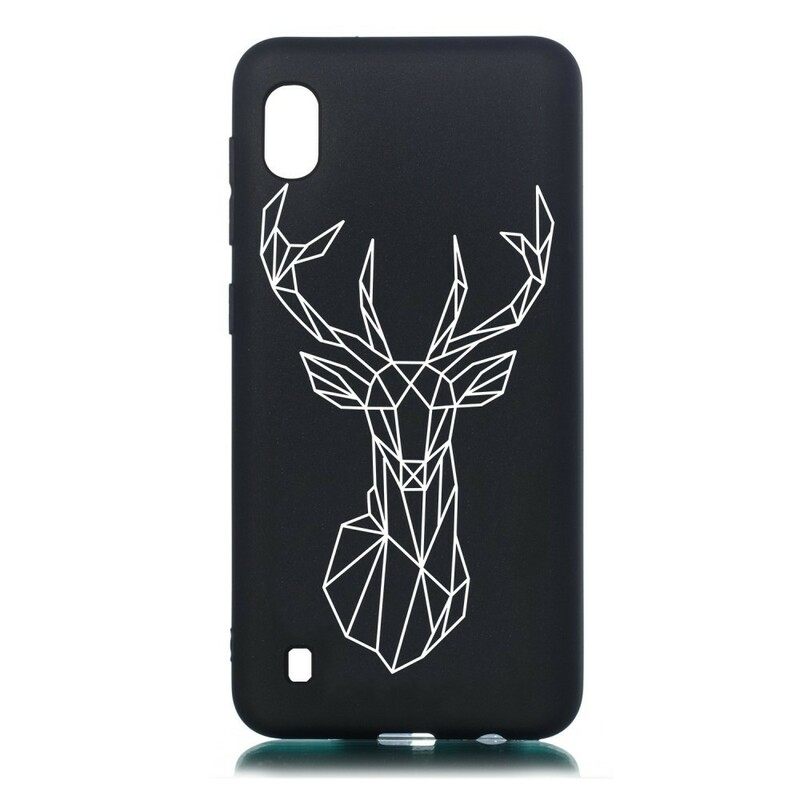 Kuori Samsung Galaxy A10 Silicone Flexible Deer Graphic