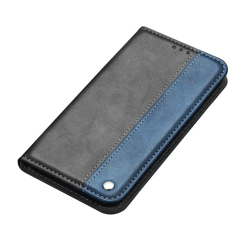 Puhelinkuoret Samsung Galaxy A10 Kotelot Flip Faux Leather Button Musta