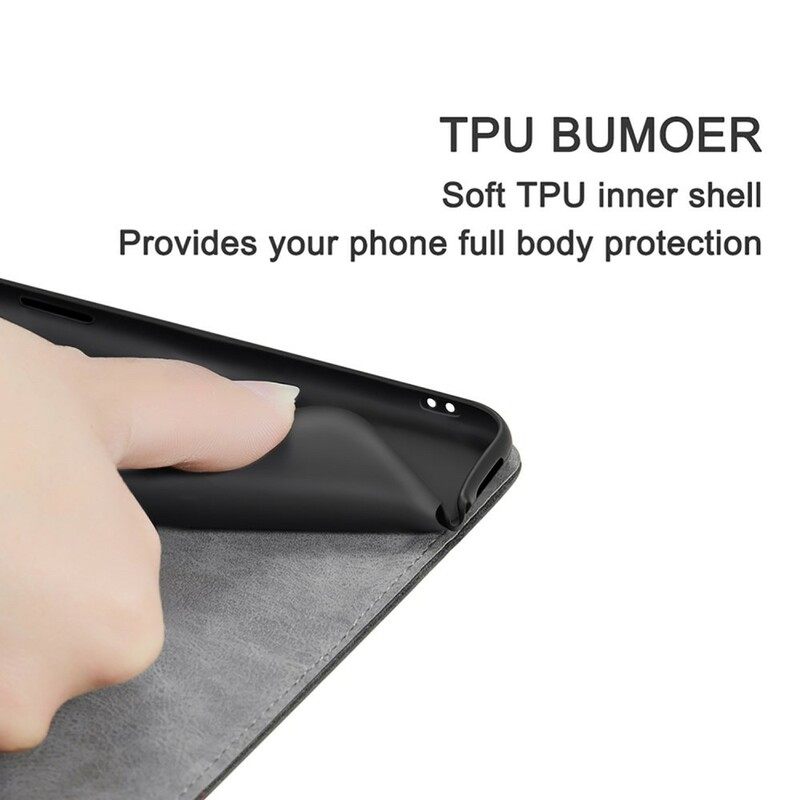Puhelinkuoret Samsung Galaxy A10 Kotelot Flip Faux Leather Button Musta