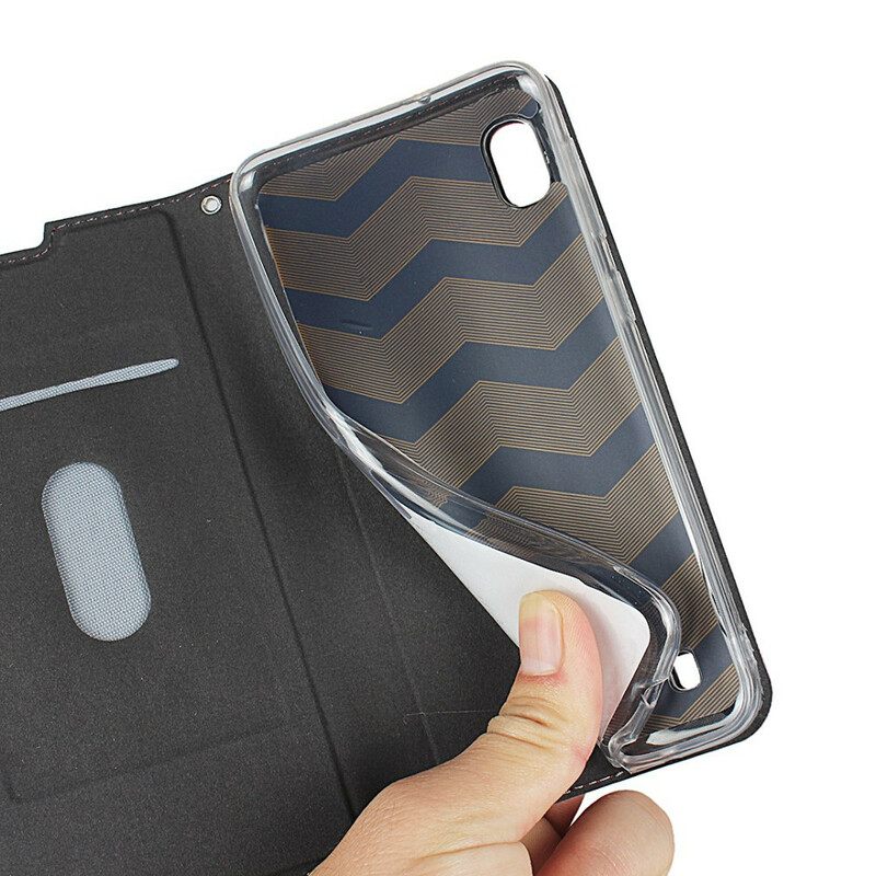 Puhelinkuoret Samsung Galaxy A10 Suojaketju Kuori Kotelot Flip Faux Leather Class Strappy