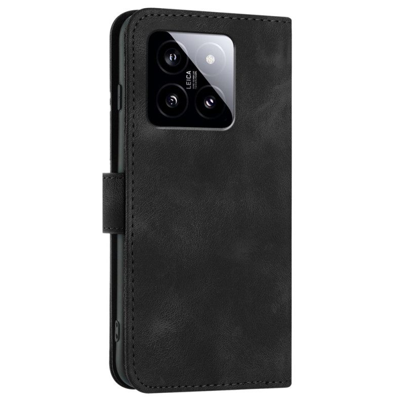 Kotelot Xiaomi 14 Geometrinen Kuvio Hihnalla