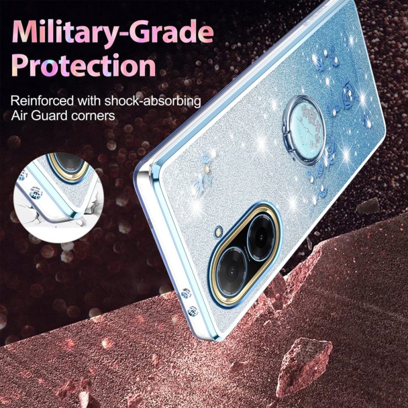 Case Poco C71 Puhelinkuoret Kadem-strassikuvioinen Sormusteline